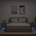 vidaXL Нощни шкафчета с LED, 2 бр, сив сонома, инженерна дървесина (836746)