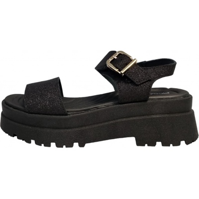 Piccadilly dámské sandály 219010 10 black absoluto gliter