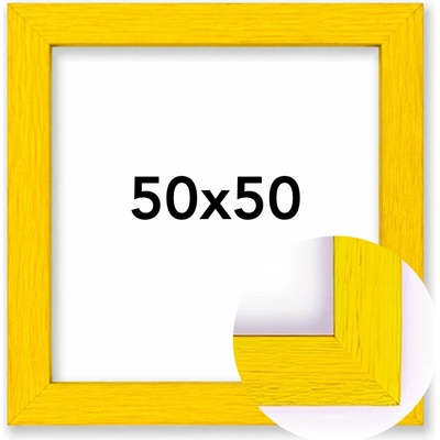 BFHM Fotorámeček RIO Rozměr: 50 x 50 cm, Barva: Žlutá, Typ zasklení: Plexi