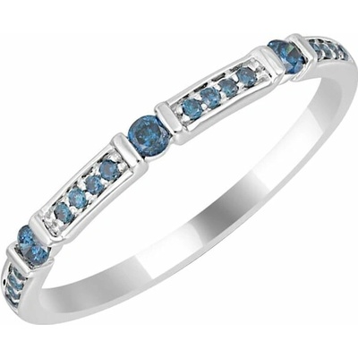 Eppi Eternity prsteň zo zlata s modrými diamantmi Petar R35839