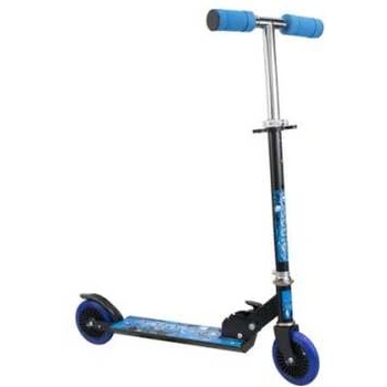 Сгъваема Тротинетка с 2 Колела Черен със Син 60 см Алуминий