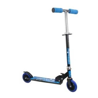 Сгъваема Тротинетка с 2 Колела Черен със Син 60 см Алуминий