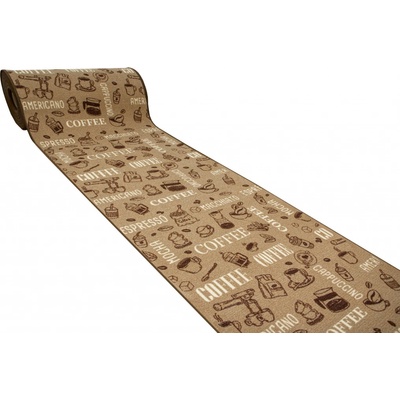 Makro Abra Coffee 04 Popisy hnědý metráž 67 cm