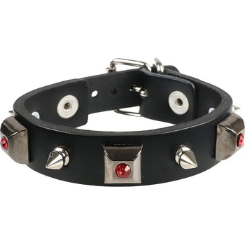 Image 1 of Leather & steel fashion Гривна Red Crystal - LSF1 22