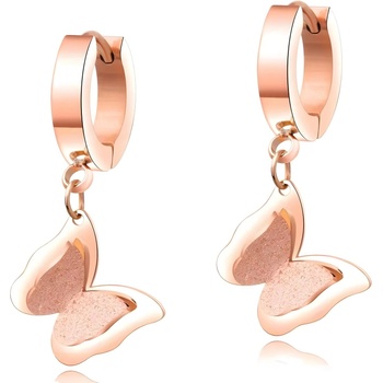 HARAHU Обици el-15273 - Златна / Розова kp15273 (el-15273)