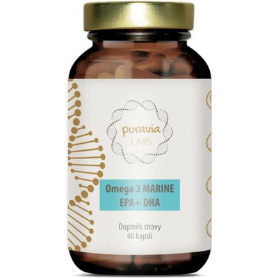 Puravia LABS Omega 3 z morských rýb 60 kapsúl