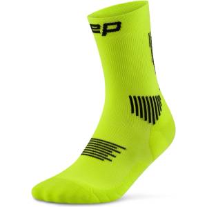CEP Дамски чорапи за бягане Cep Women's Run Socks Mid Cut 5.0 Running socks - Lime / Black - размер III (201-9133-0812)