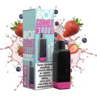 RIOT Connex 1000 Strawberry Blueberry Ice 20 mg