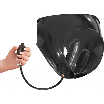 LateX Briefs with Inflatable Dildos 2950286 Black S