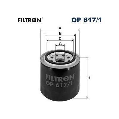 FILTRON Olejový filter OP 617/1