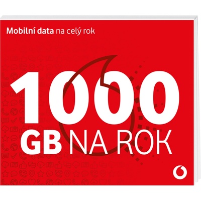 Vodafone 1000 GB SIM (data na rok) Forma SIM: Klasická SIM karta