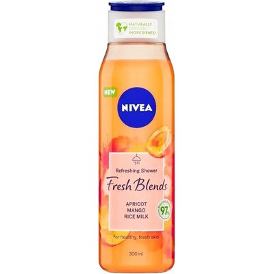 Nivea Fresh Blends Sprchový gél marhuľa & mango & ryžové mlieko 300 ml
