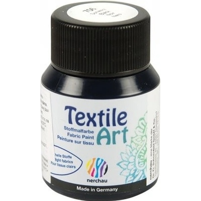 Barva na textil Nerchau Textile Art 59 ml černá – Zboží Dáma