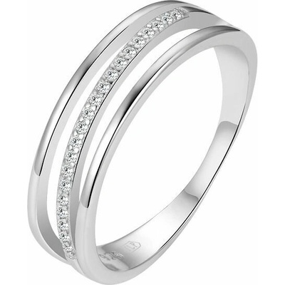 Nubis Stříbrný prsten se zirkony NB 5563