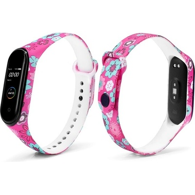 Xiaomi Mi Band 3/4 náhradný náramok - Kvetinky MBSCZ-IMG4KVKT