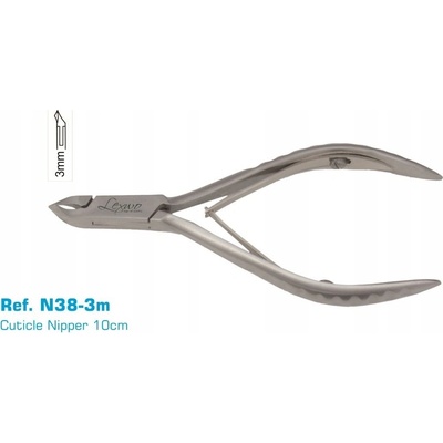 Lexwo kliešte na kožu 10 cm 3 mm typ 138-3