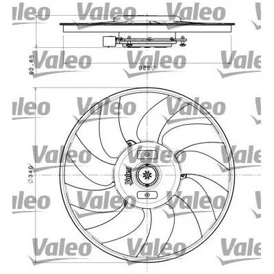 Větrák, chlazení motoru VALEO 696349