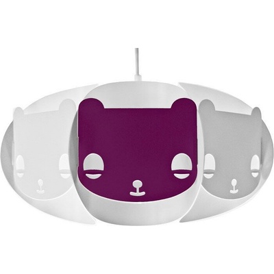 Kafti Абажур Mishka с лилаво плюшено мече лилав (013WV)