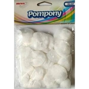 Brewista Fluffy white pompons 24pcs