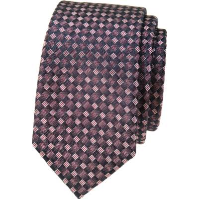 Avantgard Kravata Slim Lux 571-22503 modrá/růžová