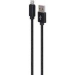 Gembird USB Cable - up to 8 pin textile braided metal plug 1.8m Black
