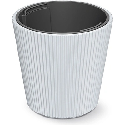 Prosperplast Kvetináč MILLY s vkladom 17,6 cm biela