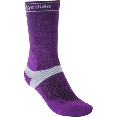 Bridgedale MTB Mid-Season Weight T2 Merino Sport Boot Women's dámske jarní a podzimní cyklistické ponožky Purple