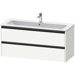 Duravit Ketho. 2 - Шкафче за умивалник 55x121x48 см, 2 чекмеджета, матово бяло K25265018180000 (K25265018180000)