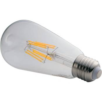 LEDtechnics LED žárovka E27 filament průhledná bílá teplá 14W