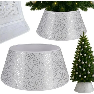 Vánoční obal na stromeček 60x22cm stříbrný Ruhhy 25361