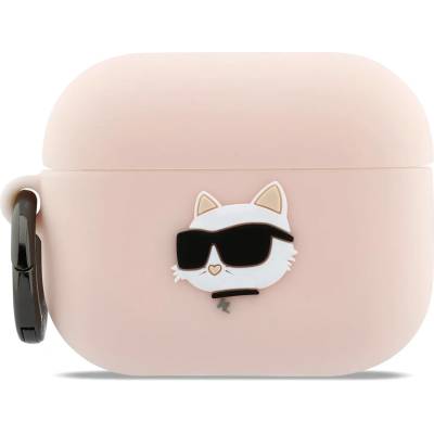 Karl Lagerfeld Силиконов калъф Karl Lagerfeld 3D Logo NFT Choupette Head за AirPods Pro 3 розов (KLAP3RUNCHP)