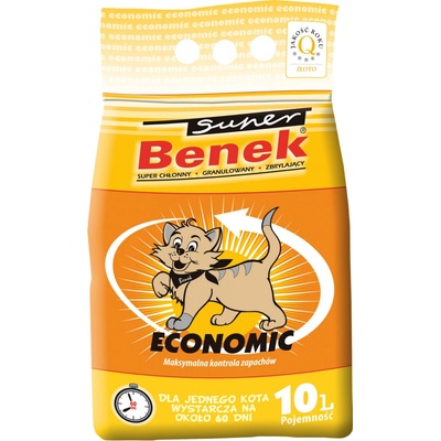 Certech Super Benek Economic - Hrudkující pro kočky 10 l