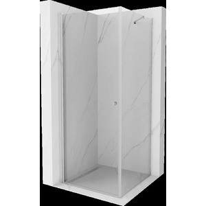 Mexen Pretoria разтваряща се душ кабина 80 x 80 см, прозрачна, хром - 852-080-080-01-00 (852-080-080-01-00)