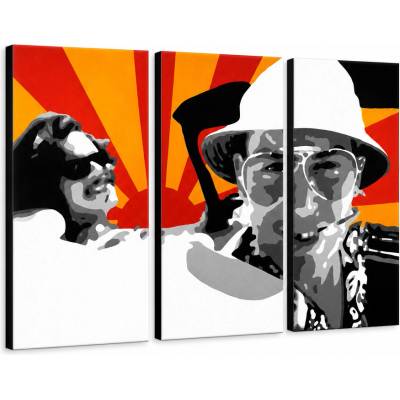 Ručne maľovaný POP Art obraz Fear and Loathing in Las Vegas - 120x80 cm