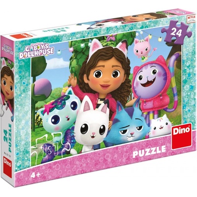 Dino GABBY'S DOLLHOUSE GÁBI NA ZAHRADĚ 24 dílků