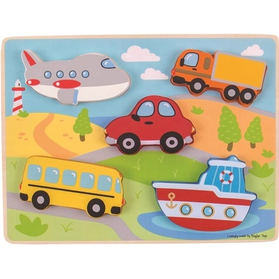 Bigjigs vkládací puzzle Dopravní prostředky
