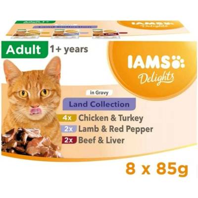 IAMS DELIGHTS Land Collection in Gravy box 8x85 g