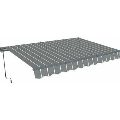 Gutroof Classic markíza 500x300 cm, sivá/biela 005329