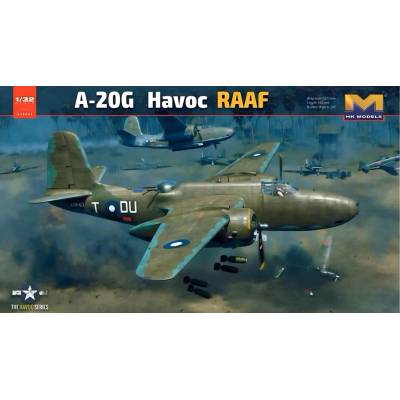 Hong Kong Models A-20G RAAF Havoc Standard Version with nose weight and metal landing gear 1:32