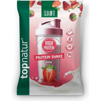 Topnatur Slim&Fit shake jahoda bez lepku 30 g