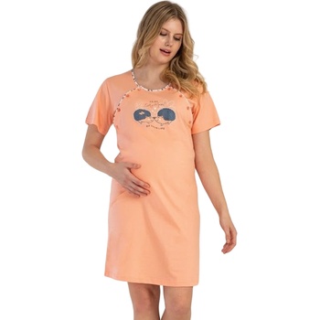 Image 1 of Нощница за кърмачки в праскова с таралежчета