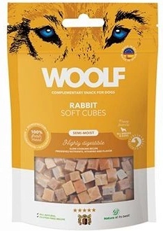 WOOLF pochúťka Soft Cubes Rabbit 100 g WOOLF pochúťka Soft Cubes Rabbit 100 g