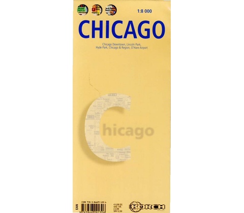 Chicago 1:8t mapa Borch
