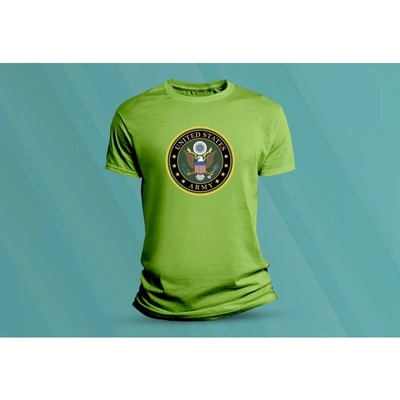 Sandratex dětské bavlněné tričko Armáda USA. lime