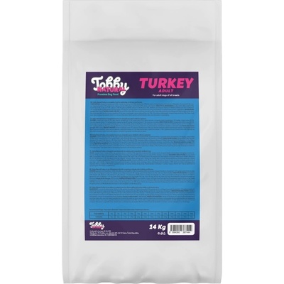 Tobby Natural Adult Dog Turkey 14 kg
