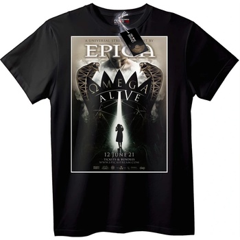 NOONEBRAND Тениска Epica Омега Живо 2021 - S, Black