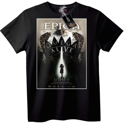 NOONEBRAND Тениска Epica Омега Живо 2021 - S, Black