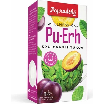 Popradský Wellness čaj Pu Erh spaľovanie tukov 18 x 1,5 g
