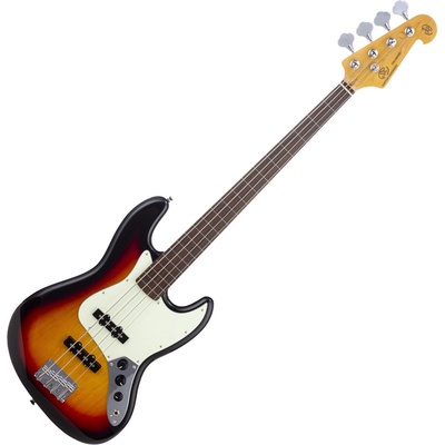 SX SJB62+FL 3-Tone Sunburst Фретлес бас китара