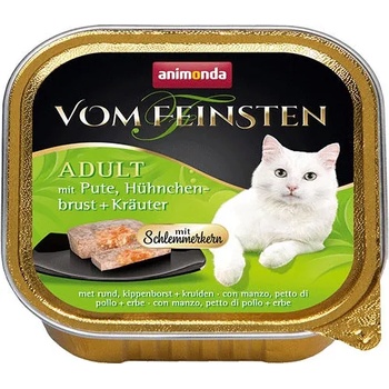 Animonda von feinsten 2 in 1 turkey, beef and herbs -Котешки пастет с пуешко, телешко и билки, 6 броя х 100 гр